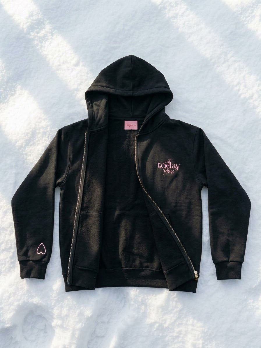 Not today hoodie in black