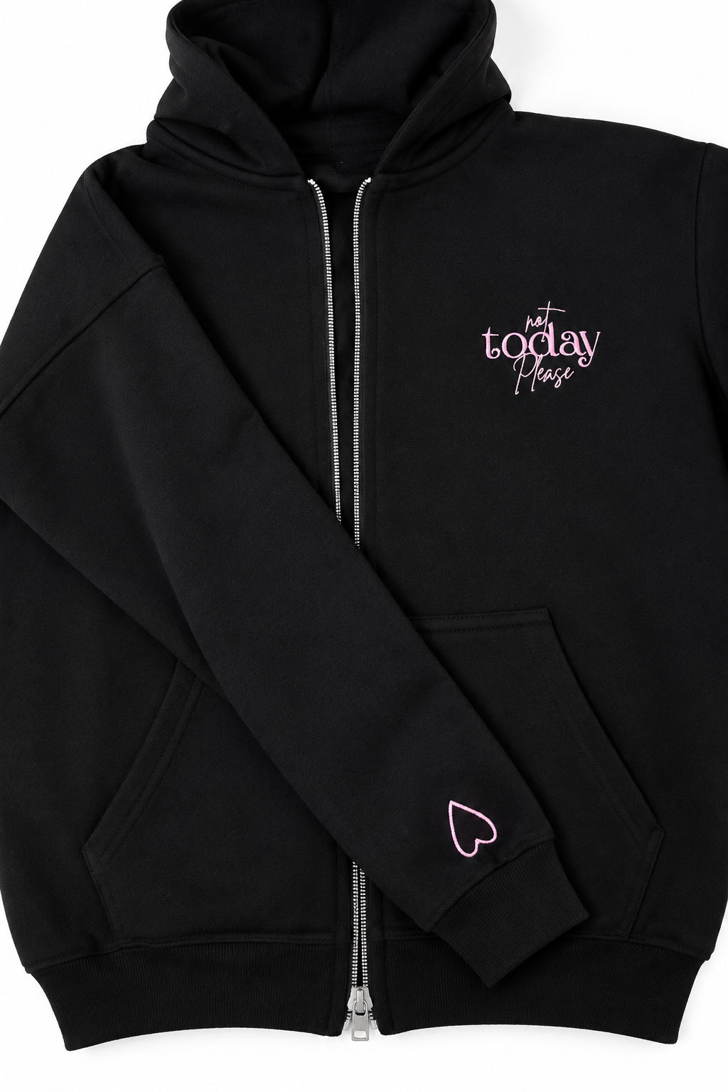 Not today hoodie in black